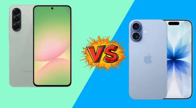 Conoce las características, diferencias y similitudes entre el Galaxy A57 de Samsung y iPhone 17 de Apple.