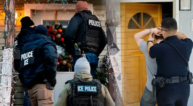 Un memorando interno de ICE autoriza a agentes a usar fuerza para entrar en casas.