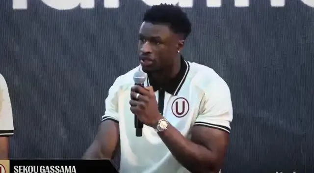 Sekou Gassama reveló un detalle en medio de su presentación en Universitario