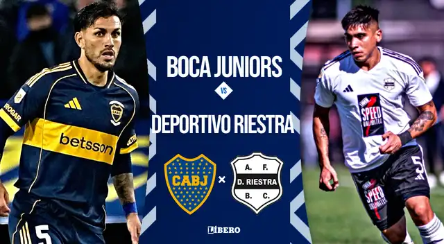 Boca Juniors se enfrentará a Deportivo Riestra en la primera fecha del Torneo Apertura 2026.
