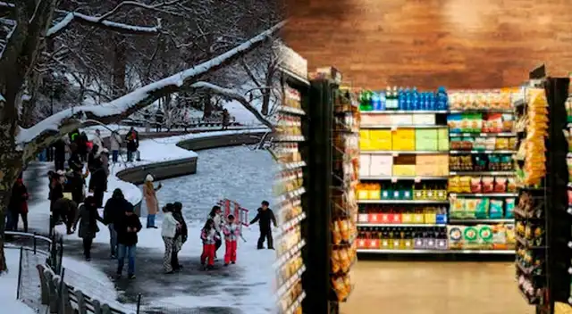 Tormenta invernal 'Fern' en EE. UU.: supermercados lucen vacíos y vuelos son cancelados.