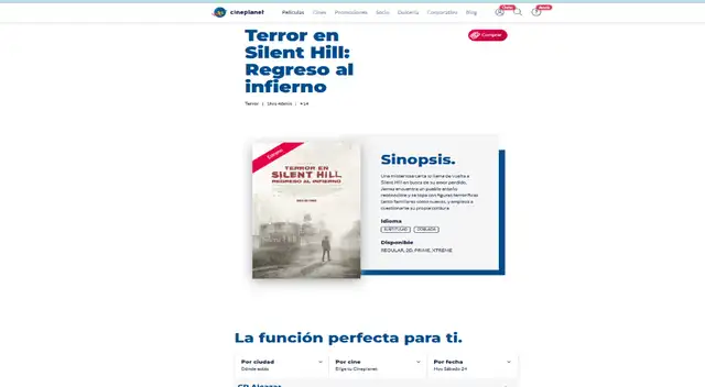  "Return to Silent Hill" ya la puedes ver en tu cine favorito. Foto: captura   
