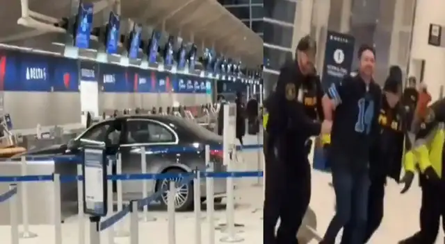 El sujeto actuó de forma errática y violenta cuando los policías lo detuvieron.