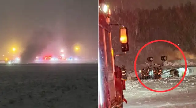 Avión con ocho personas se estrella en Maine en plena tormenta de nieve