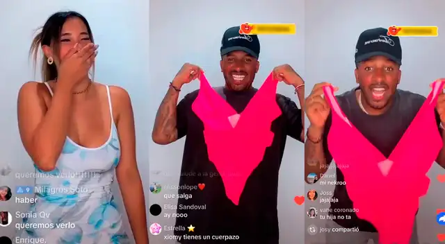Jefferson Farfán apoya el emprendimiento de Xiomy Kanashiro y modela bikini en TikTok.