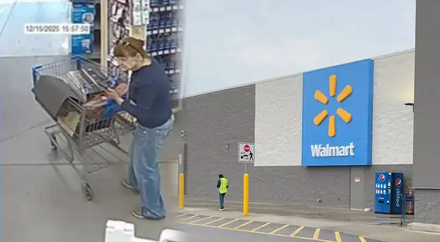 Agentes de Douglas buscan a un sospechoso de robos en Walmart.