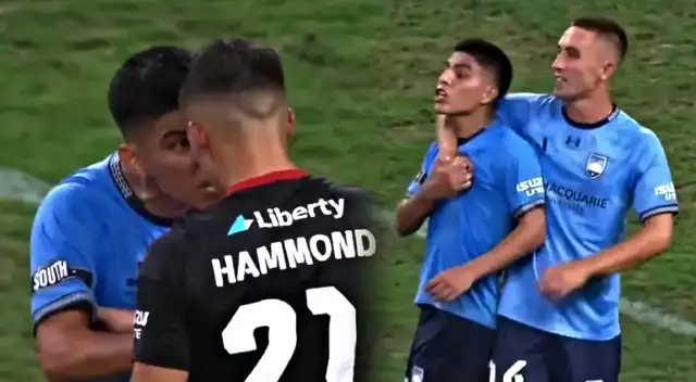 Piero Quispe protagonizó tenso momento con Aydan Hammond.