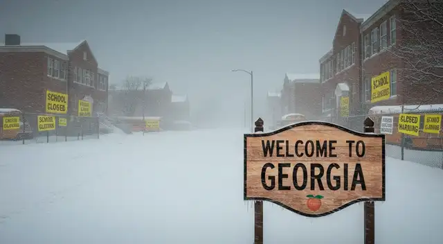 La tormenta invernal Gianna provoca cierres de escuelas y universidades en Georgia y Carolina del Norte. La tormenta invernal Gianna provoca cierres de escuelas y universidades en Georgia y Carolina del Norte.