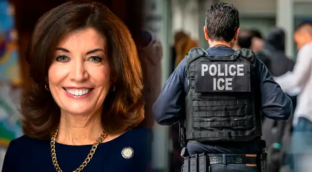 Kathy Hochul anuncia LEY que prohíbe la cooperación entre ICE y policías en operativos.