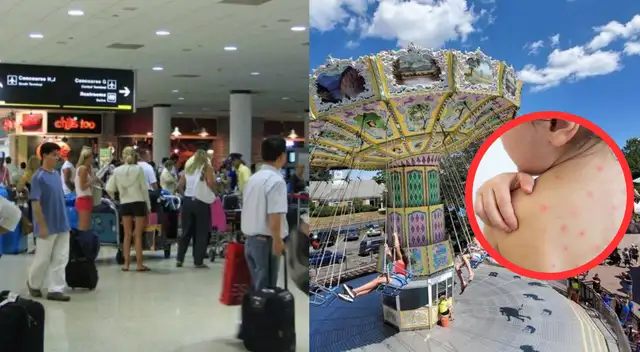 Riesgo de sarampión en LAX y Disneyland