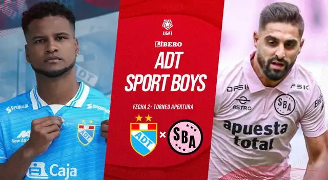 ADT vs Sport Boys jugarán por la fecha 2 del Torneo Apertura 2026 de la Liga 1