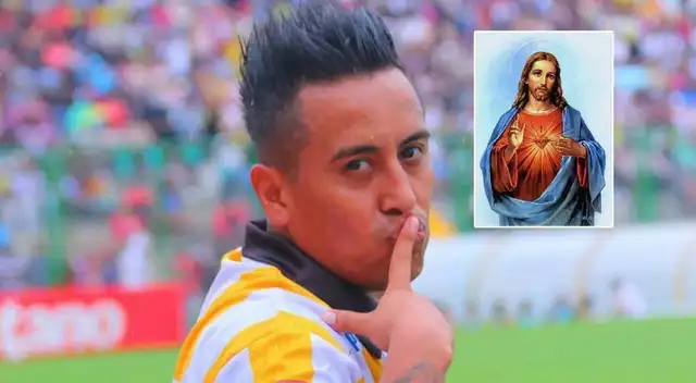 Christian Cueva y una inédita imagen.