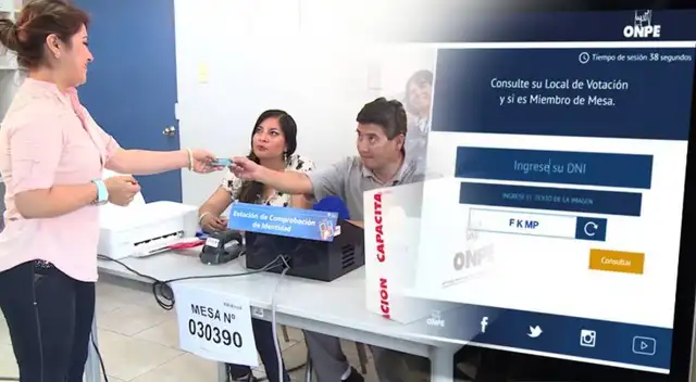 ONPE: consulta si se activó LINK de local de votación