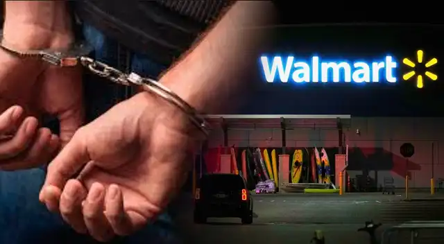 Walmart: arrestan a hombre que robó pistolas de aire comprimido y amenazó a madre e hijo.