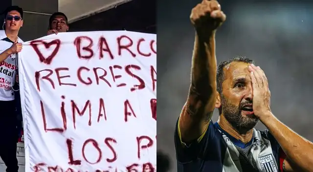 Hinchas de Alianza Lima piden regreso de Barcos