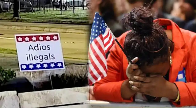 Vecinos alarmados por carteles antiinmigrantes en Sharpstown.