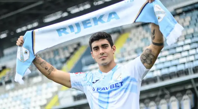 Alfonso Barcos es jugador del HNK Rijeka de Croacia