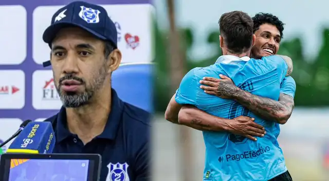 Eduardo Ledesma, DT de 2 de Mayo, molesto en conferencia de prensa desde Paraguay.