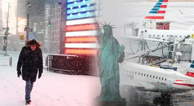Nueva York: alcalde declara estado de emergencia en la ciudad ante tormenta de nieve extrema.