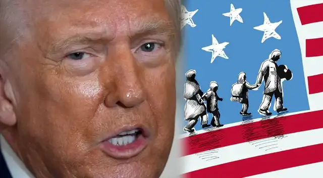 Trump defendió enérgicamente el control de la inmigración ilegal.