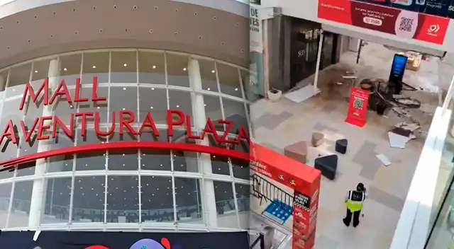 Cae parte de techo en mall de Bellavista y pone en riesgo a clientes.