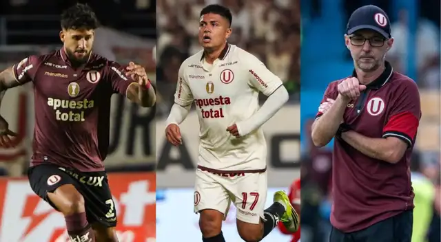 javier rabanal, jairo concha, cain fara, universitario