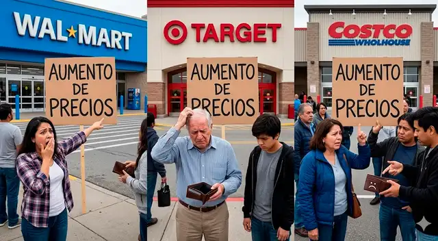 Walmart, Costco y Target aumentaron precios de alimentos básicos y productos esenciales.