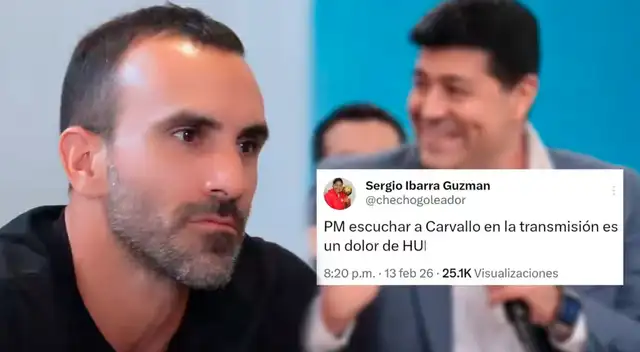 José Carvallo responde a Checho Ibarra por su fuerte crítica en plena transmisión.