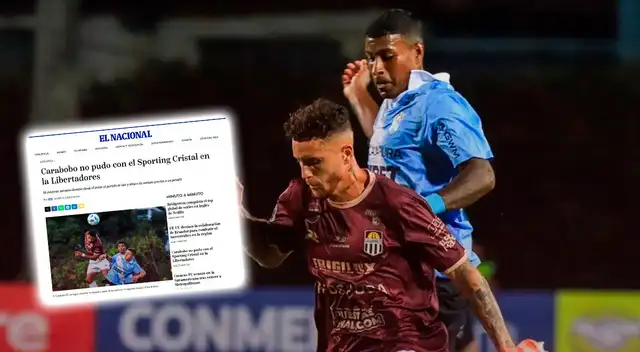 Prensa venezolana opina sobre la victoria de Sporting Cristal a Carabobo.