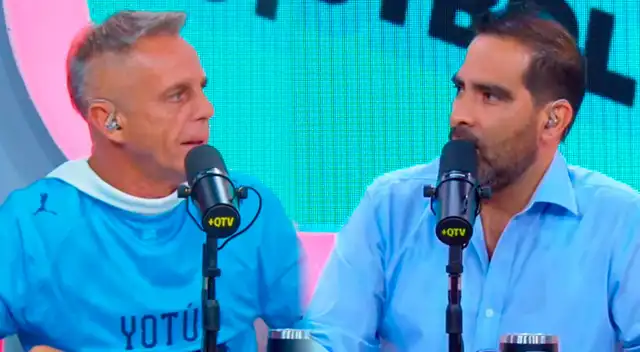 Julinho arremete contra periodista deportivo durante transmisión en vivo.