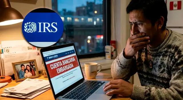 Inmigrantes latinos en EE. UU. podrían enfrentar embargos bancarios del IRS.