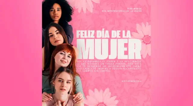 Celebra el Día de la Mujer 2026 con esta imagen conmemorativa, diseñada para destacar el valor, la lucha y los logros.