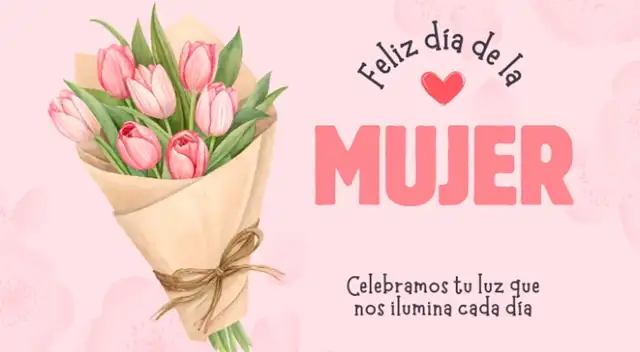 Te compartimos esta imagen por el Día de la Mujer para que puedas descargarla y difundir un mensaje.