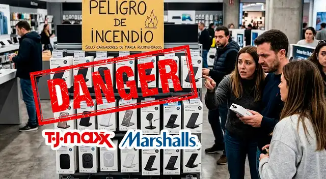 Autoridades de EE.UU. retiraron más de 13.000 cargadores vendidos en T.J. Maxx y Marshalls por riesgo de incendio.