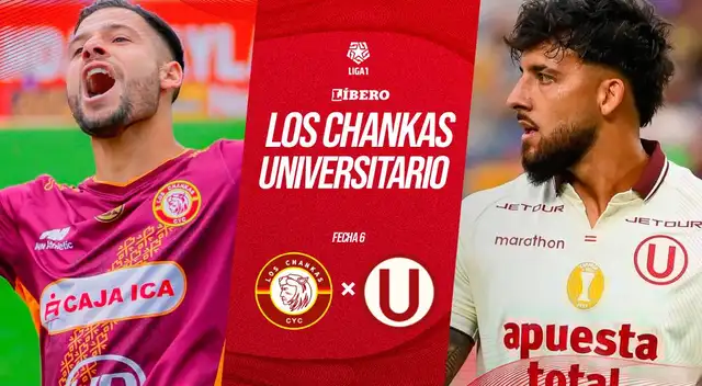 Chankas recibe a Universitario en la fecha 6 del Torneo Apertura