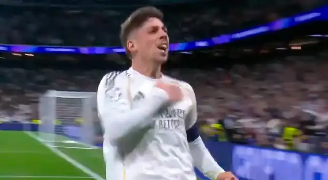 Golazo de Federico Valverde para el 1-0 del Real Madrid vs Manchester City
