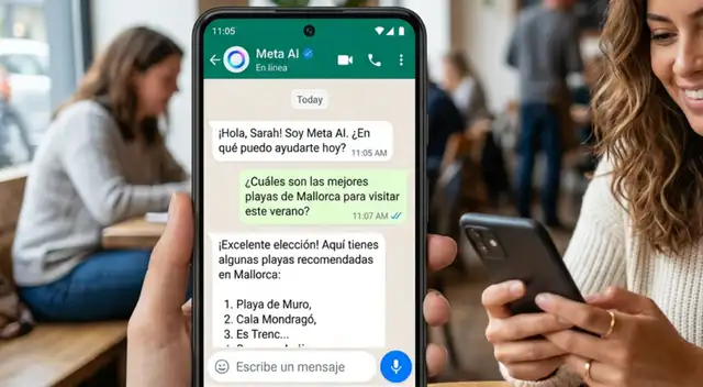 Meta AI fue desplegada en WhatsApp desde 2023, pero en 2025 recién llegó a Europa.