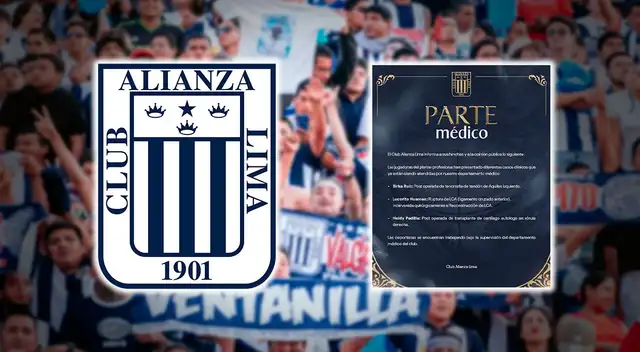 Alianza Lima impacta al confirmar baja de tres futbolistas para próximos partidos del Apertura
