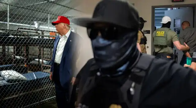 ICE planea establecer grandes centros de detención para inmigrantes.