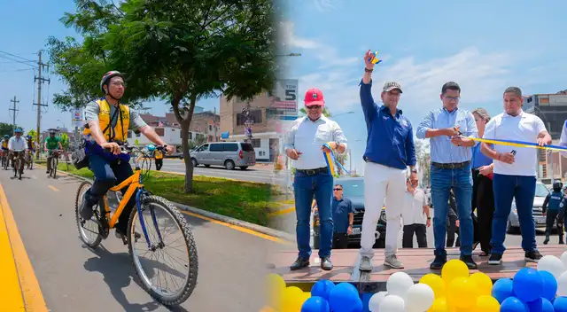 Se apertura nueva ciclovía de 4.1 km en la av. Próceres de Huandoy. 