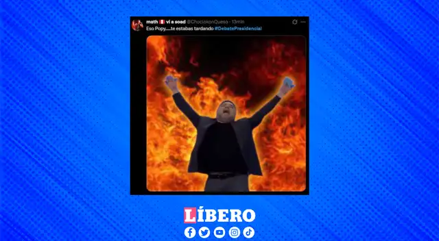 Los internautas apoyaron en masa las palabras de Olivera en el debate presidencial.