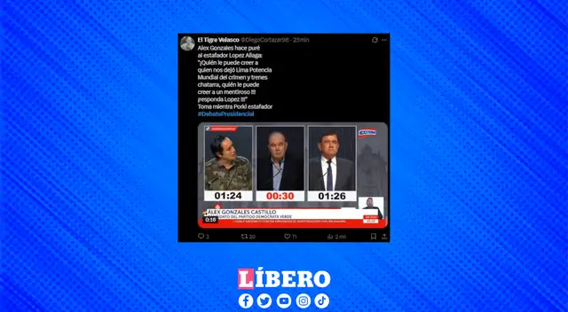 José Williams, candidato de Avanza País, para muchos dejó pasar una oportunidad de subir en las encuestas.