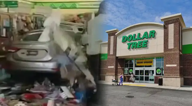 Un conductor fue arrestado tras chocar contra una tienda Dollar Tree y atacar a una mujer.