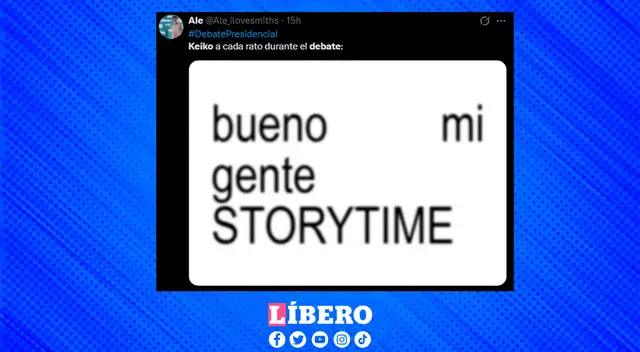 Presentación de Keiko Fujimori en debate es vuelve meme en redes. Presentación de Keiko Fujimori en debate es vuelve meme en redes.