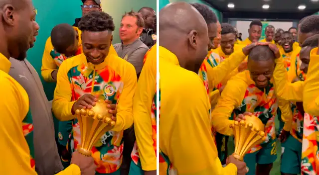 Senegal lució la Copa Africana previo al duelo contra Perú. Foto: composición Líbero/Equipe du Sénéga