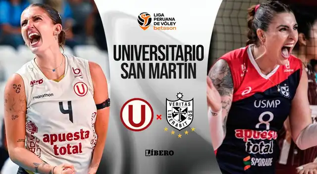 Universitario vs San Martín buscan su clasificación a la final de la Liga de Vóley.