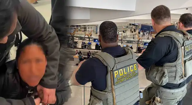 Inmigrante afirma que ICE la detuvo en el aeropuerto al intentar regresar voluntariamente a México.