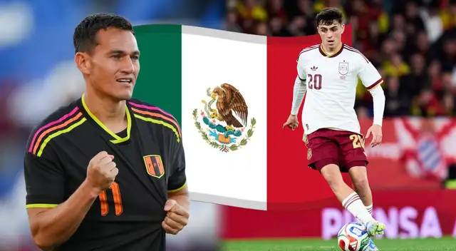 Se conoció la cifra que se llevará México por albergar el Perú vs España. Foto: composición Líbero/selección de España/FPF