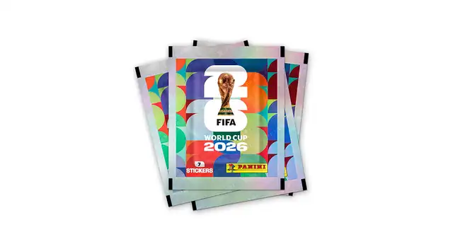 Los sobres de las figuritas para el álbum Panini Mundial 2026.