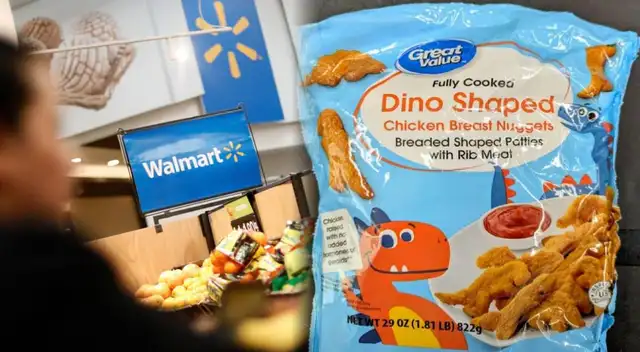 Los nuggets de pollo con forma de dinosaurio de Walmart podrían estar contaminados con plomo.